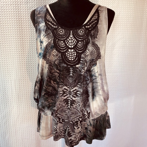 Live & Let Live Embroidered & Patterned Layer Top - Picture 1 of 7